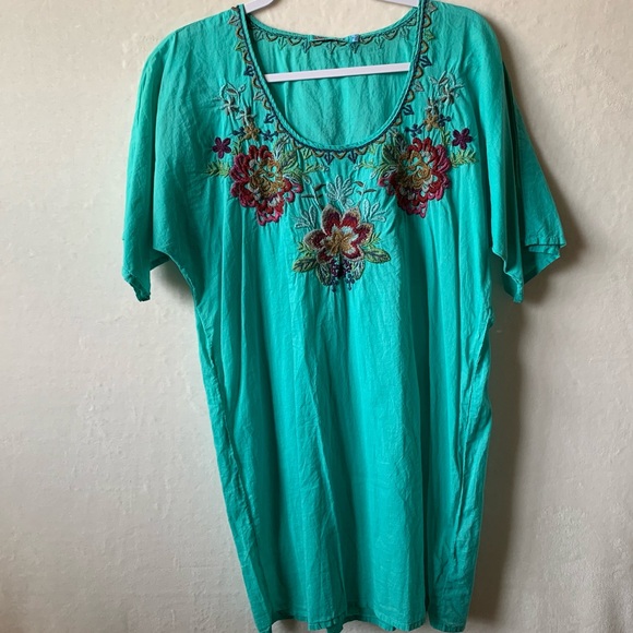 NWT Johnny Was Women’s Shaylee Boho Embroidered Tunic Top Blouse Size Small - Picture 12 of 15